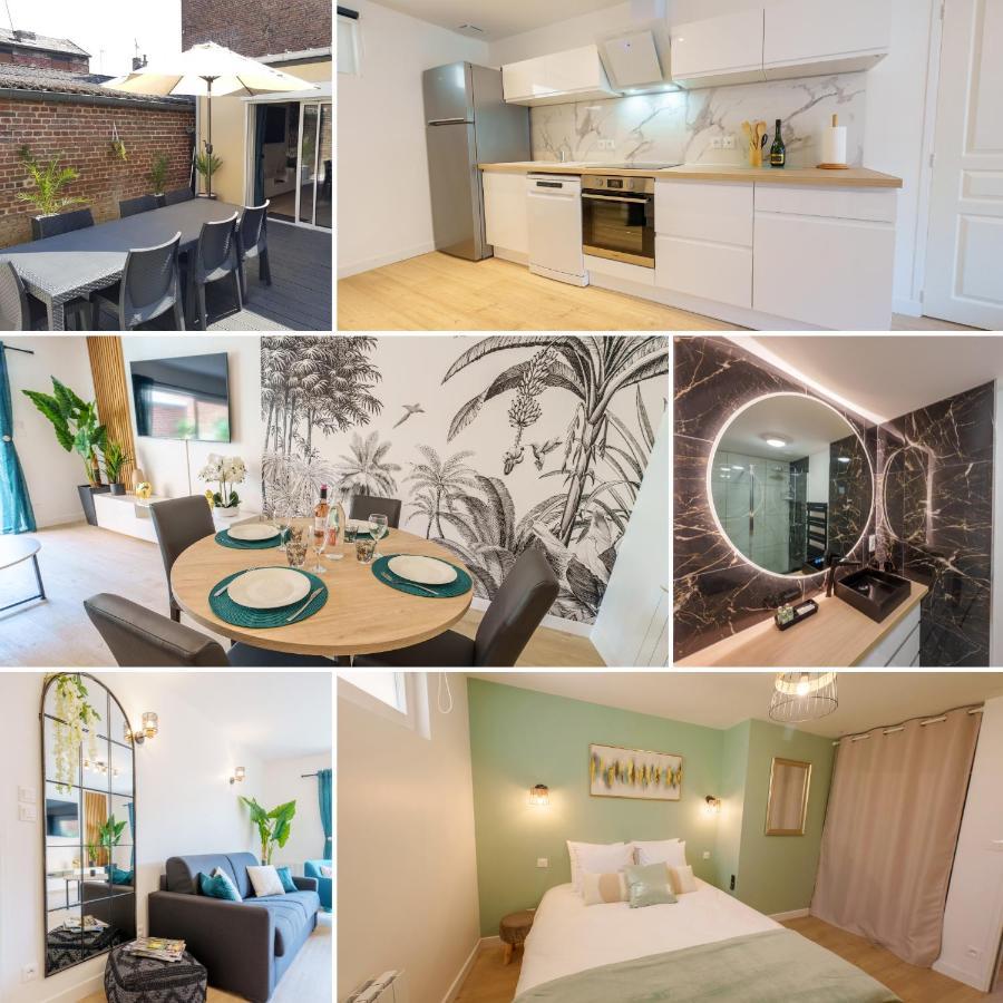 L'Escale Tropicale, Appartement Independant Avec Terrasse Privative Saint-Quentin  Exterior foto